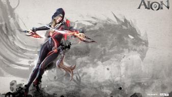 Women video games assassins aion ncsoft artwork mmorpg wallpaper