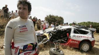 Wrc rally car citroen racing crashed wallpaper
