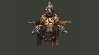 Artwork diablo iii monk fan sign shaolin wallpaper
