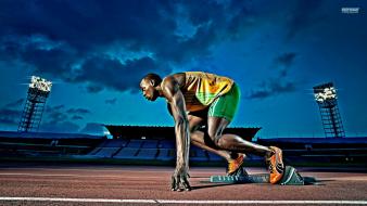 Athletes usain bolt speed wallpaper