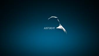 Blue nike brands just do it wallpaper