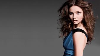 Brunettes women miranda kerr people portraits wallpaper