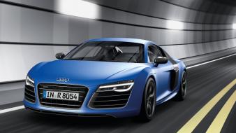 Cars audi roads r8 blue v10 wallpaper