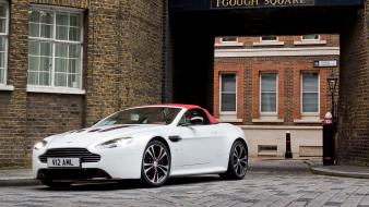 Cars vantage convertible white aston martin v12 cabrio wallpaper
