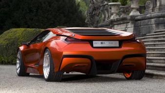 Concept art cars sports orange m1 future wallpaper