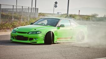 Green cars tuning nissan silvia s15 jdm wallpaper