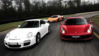 Italia porsche 911 gt3 lamborghini gallardo lp560-4 wallpaper