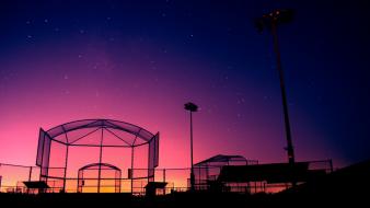 Landscapes night california cage softball wallpaper
