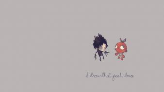 Minimalistic humor edward scissorhands wallpaper