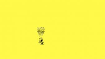 Summer calvin and hobbes june yellow background wallpaper