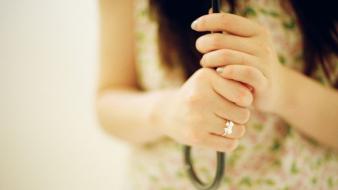 Women hands wallpaper