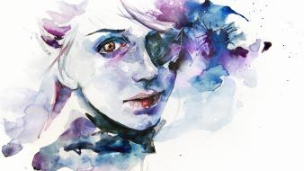 Women paintings watercolor agnes cecile wallpaper