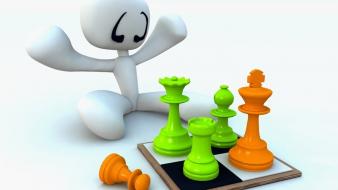 Chess playing wallpaper