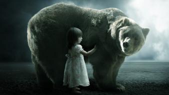 Fantasy art bears wallpaper