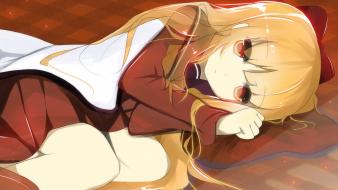 Hair ribbons toshinou kyouko yuru yuri girls wallpaper