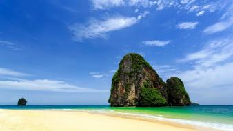 Nature sand skies sea beach beautiful island wallpaper