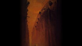 Paintings valleys statues zdzislaw beksinski wallpaper