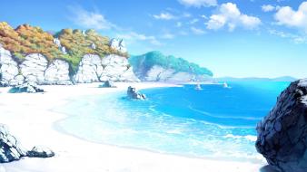 Sea akizora ni mau confetti beach seashore wallpaper