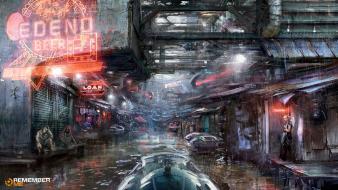 Video games futuristic artwork remember me wallpaper
