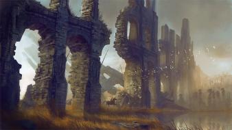 Fantasy art concept 2 post apocalyptic ascalon wallpaper