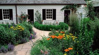Flowers garden tennessee cottage wallpaper
