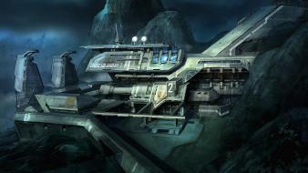 Halo buildings concept art artwork bungie reach wallpaper