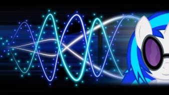 Lights my little pony vinyl scratch wallpaper