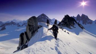 Mountains landscapes snow snowy wallpaper