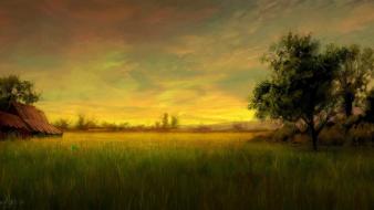 Nature horizon artwork master piece wallpaper