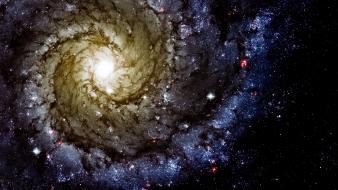 Outer space stars galaxies hubble colors wallpaper