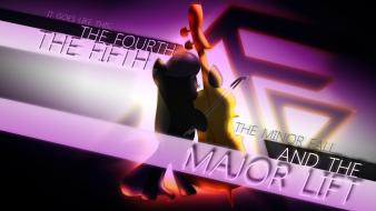 Silhouette typography my little pony octavia wallpaper
