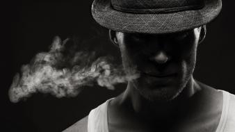 Smoke men wallpaper