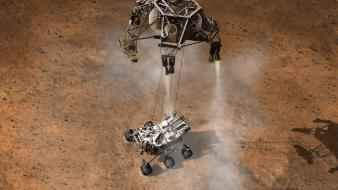 Spaceships vehicles landing land rover curiosity vehicle wallpaper