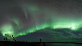 Sun stars moon milky way skyscapes wallpaper