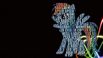 Typography my little pony rainbow dash wallpaper
