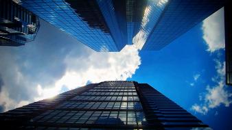 Air philly blue skies skyline liberty plaza wallpaper