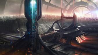 Artwork cities sci-fi wallpaper