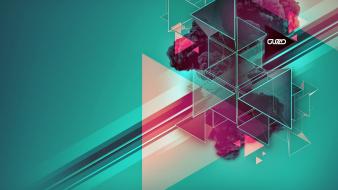 Artwork photo manipulation triangles wallpaper