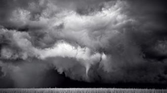 Black and white clouds nature mitch dobrowner wallpaper