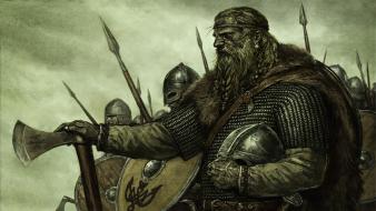Blade mount blade warband helmets nord shields axe wallpaper