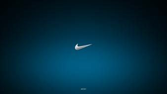 Blue nike simple just do it wallpaper
