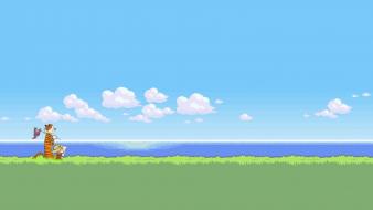 Calvin and hobbes 16-bit 16bit 16 bit wallpaper