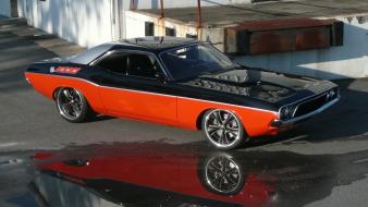 Cars hot rod dodge challenger classic 1972 custom wallpaper