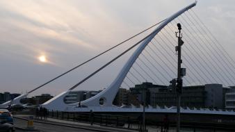 Cityscapes architecture bridges ireland dublin wallpaper