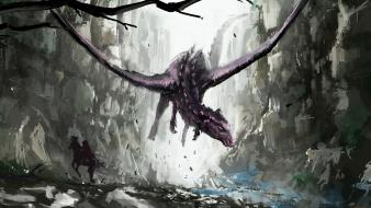Dragons fantasy art wallpaper