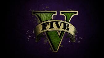 Grand theft auto v gta logo wallpaper