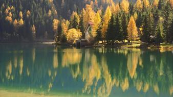 Mountains nature autumn lakes wallpaper