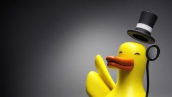 Rubber classy duck wallpaper