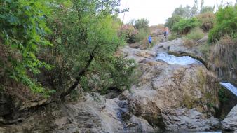 Swim turkey waterfalls rivers swimmer manisa rock wallpaper