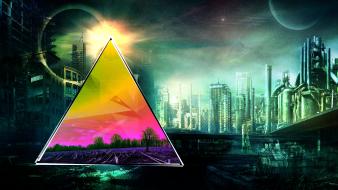 Water portal flare cities temple sunken city wallpaper